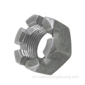 Karbon Keluli Karbon Galvanized Hexagonal Slotted Nuts